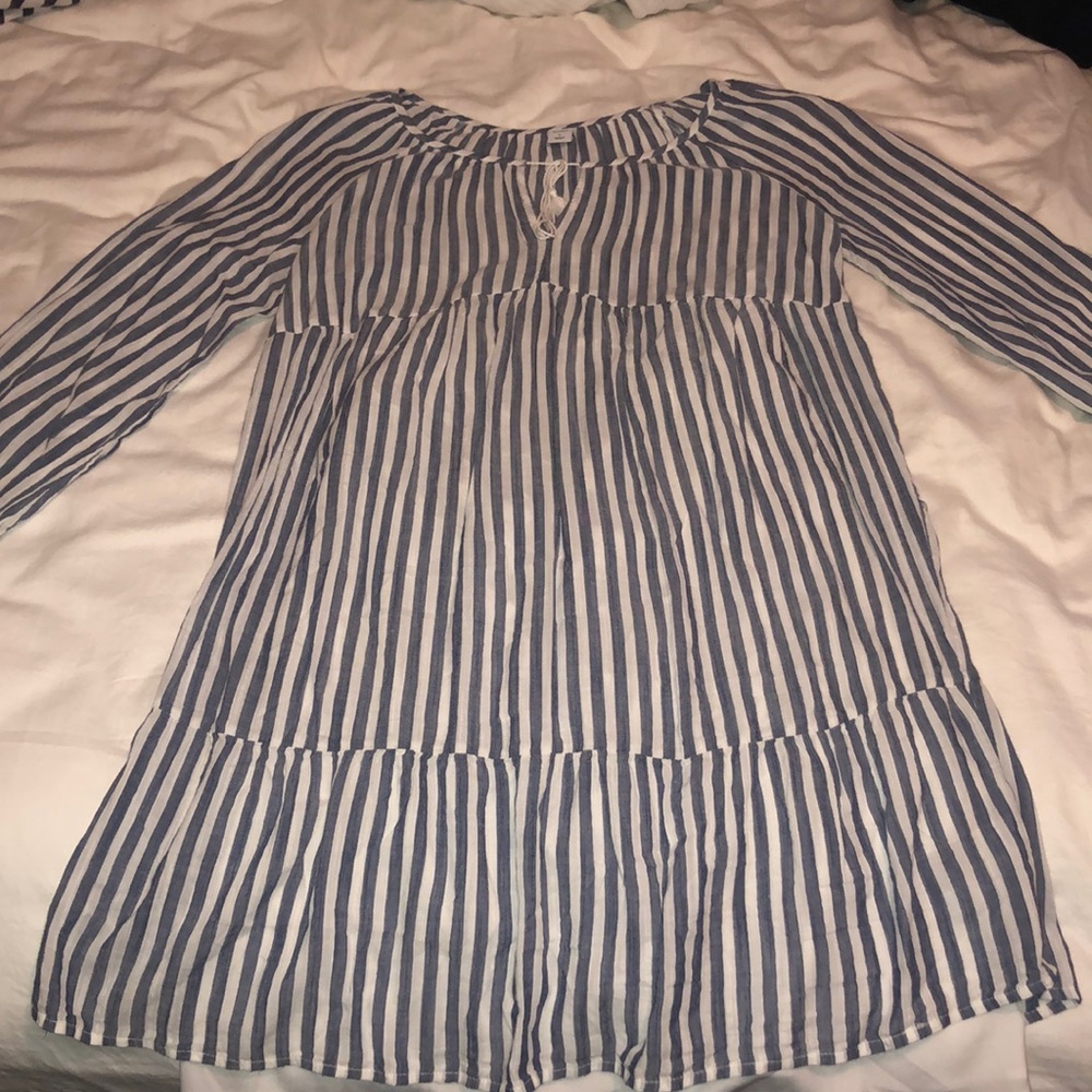 Navy Striped Dress